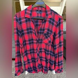 Women’s Gap Flannel-look Plaid Shirt